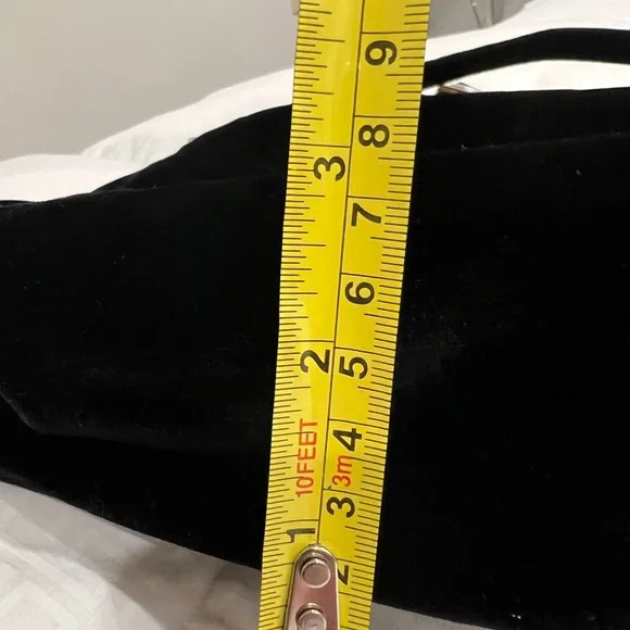 Fendi Black Velvet Baguette Bag with Gold-Tone Hardware - Picture 9 of 10